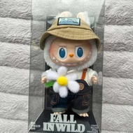 Labubu ของเล่นกล่องมอนสเตอร์น่ารักสำหรับ Mokoko คู่รักชุดรูปหัวใจจำลองสวนสาธารณะแบบจำกัดพวงกุญแจของข