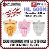 HL Funnel Glass Hoper Bean Coffee 600N