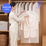 (5PCS) Zippered Gown Coat Cover Dustproof Clothing Protective Cover