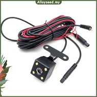 ✥Alloyseed✥【High Quality】 5 Pin Car Rear View Camera Night Vision HD Reverse Video Camera 4 LED Colo
