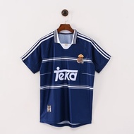 98-99 HM Away Blue Retro Short-Sleeve Football Jersey S-XXL
