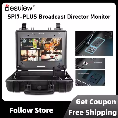 Besview SP17-PLUS Broadcast Monitor 4K Video 3840*2160 Resolution with HDMI/SDI Input Output Profess