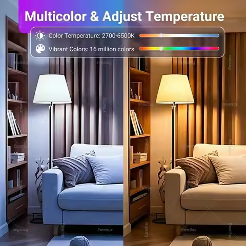 Zigbee 3.0 Smart Light Bulb E27 E14 GU10 RGBCW 2700-6500K LED Lamp Works with Zigbee2MQTT Home Assis