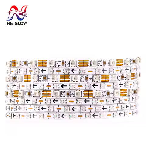 Ultra-Narrow WS2812B 3mm 5mm 2020SMD RGBIC LED Strip WS2812 100/120/160/240Leds/m Individually Addre