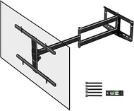 WHYFONE TV Wall Mount TV Swivelling Tilting for 37-80 Inches, Extendible 1070 mm Long Arm TV Mount,