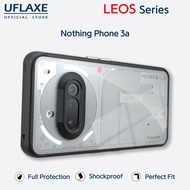 UFLAXE LEOS - For Nothing Phone 3a Case - Matte Clear Shockproof Hard Case | Anti-Yellowing Anti-Fin