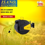 SYK ISANO IHG-01 Hose Reel Set Automatic Retractable Hose Reel Auto Hose Reel Wall Hose Reel Pipe Gu