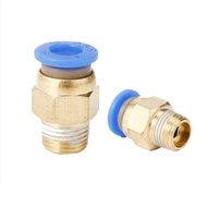 Pneumatic Fitting PC Straight Connection Socket External Thread 1/ 4 Spc Hose 1Pcs Tool Box