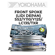 SS2 Y110 SPOKE FRONT LIDI DEPAN LC135 Y125Z TXR SPOKE FRONT REAR SPOKES SS2 YOKOHAMA LIDI CHROME