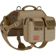 OneTigris Dog Hiking Backpack, Dog Pack for Medium Large Dogs, HOPPY CAMPER 3.0 Dog Saddle Bag Harne