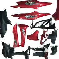 {Tặng kèm tem}   Bộ vỏ nhựa xe máy màu ĐỎ ĐUN ĐEN xe Wave RS / S100 / Wave alpha
