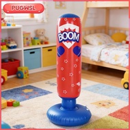 [pugwsl] Children's Punching Bag, Easy to Inflate, Freestanding, 120 Cm (47.24 Inch) Boxing Column, 