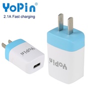 2.1A Standard Universal Power Adapter Converter 5V/2.1A Travel Charger USB Fast Charging Power Batok