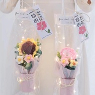 crochet flower bouquet crochet flower flower crochet 520 hadiah bunga buatan tangan rajutan bunga pu