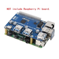 USB 3.0 Ethernet Expansion Board HUB Module HAT Starter Kit for Pi4B PI5 RPI Raspberry Pi 4 Model B 