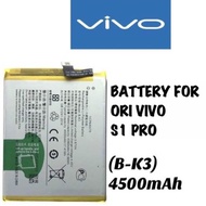 VIVO S1 Pro 1920 B-K3 4500mAh Battery PD1945F_EX/1920_20 NEX Y9s v1945a v1945t Bateri Batery 4500 ma