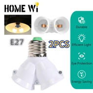 2PCS Screw E27 LED Bulb Base Adapter Double Head Light Lamp Socket E27 to 2-E27 Splitter Adapter lam