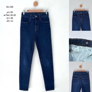Jeans (GU) Low Waist Good Thick Fabric Beautiful Color | Second-Hand Branded Items