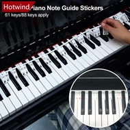 HOTWIND Removable Silicone Overlay Piano Keyboard Notes Guide 61 /88-Key Full Size Reusable E7U2