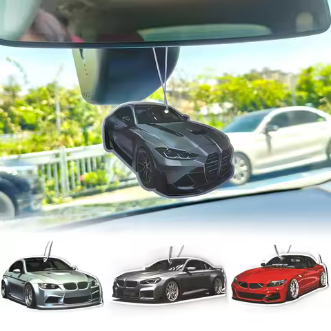 Newest Car Air Freshener Hanging Auto Rearview Mirror Perfume Pendant Solid Paper JDM For BMW F30 E4