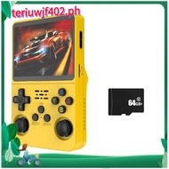 R36S 64GB Handheld Video Game Console 3.5 Inch IPS Screen Dual 3D Joystick 3200mah Battery