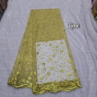 ✅ Kain Brokat Tile / Kain Tulle Motif Mutiara / Bahan Lace Kebaya Brukat (harga 05 m) Meteran Mewah