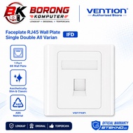 Vention Faceplate RJ45 Wall Plate Single Double All Variants