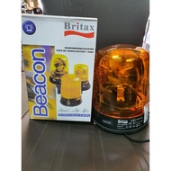 SKK Britax Yellow Amber 370 Series Rotating 12v / 24v Beacon Lamp