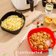LIGHTHEARTED Oven Liner, Black Red Reusable Silicone Air Fryer Liners, Air Fryer Accessories with Ha