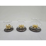 Dendecor 8820 Crystal Glass Oil Lamp