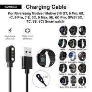 USB Charger For Riversong Motive 10 GT 6 Pro 6S -C 9 Pro 7E 3C 9 Max 9E 6C Pro 5C 7C 8S 8C Smartwatc