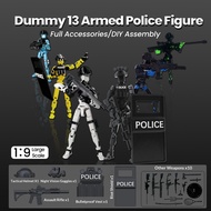 Dummy 13 SWAT Action Figure Multi Joint Movable DIY Assembly 3D Printed Model Collectible Ornament T