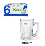 ROYALEX 6pcs Tea Tarik Glass Mugs FM300 (250ml) FM360(350ml)