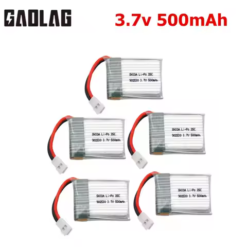 3.7V 500mAh 902530 25C LiPo Battery For Wltoys V931 F949 XK K123 6Ch RC Helicopter Spare parts 1s 3.