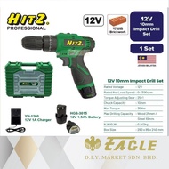 HITZ 12V 10mm Impact Drill Set HGB-3129