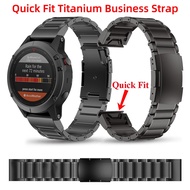 26mm 22mm Lightweight Titanium Alloy Band Metal Bracelet Replace Quick Fit Strap For Garmin Fenix 7 7X 6 6X Pro 5 5X Plus 3 3HR 2 Quaitx 7 Pro 7X 3 5 Epix Gen 2