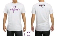 kaos ungu Cliquers keren cocok buat konser ungu band di pakai pas banget