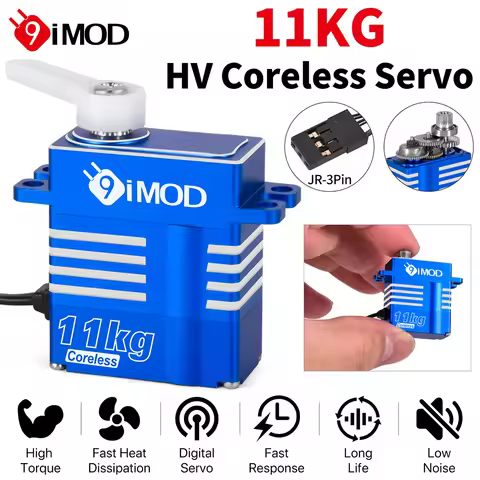 9IMOD RC Digatal Servo 11KG Coreless Metal Gear Servo 4.8-8.4V for 1/8 1/10 1/12 1/18 RC Car RC Heli