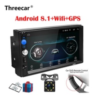 2 Din Car Radio Android 8.0  Universal GPS Navigation Bluetooth Touchscreen Wifi Car Audio Stereo F