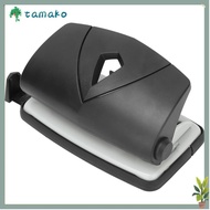 TAMAKO Hole Slot Puncher, Black Practical 2 Hole Puncher, Durable 2 Hole Convenient with Positioning