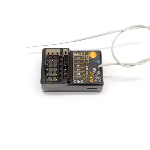 WFLY RG206S RC Receiver Small RX For WFLY X9 X9S RC Car Radio 2.4ghz 3.5V~9.0V Support External GPS 
