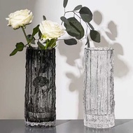 Ins Style Glacier Rock Vase Glass Rose Flower Living Room Vase Dining Table Living Room ins Decorati