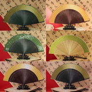 6 Inch  Folding Hand Fan for Women - Foldable Chinese Japanese Vintage Bamboo Silk Fan - for Hot Fla