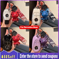 High quality New tpu for Mercedes-Benz key cover Remote key case with key holder fod keychain for Me