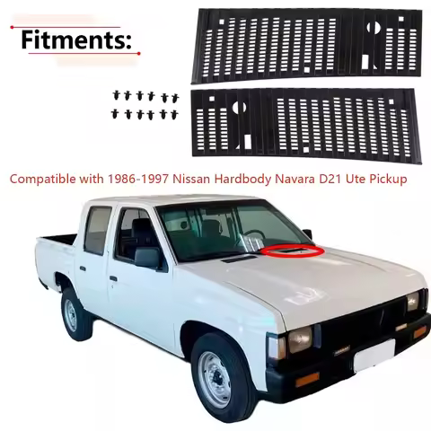 Car Hood Cowl Top Wiper Cowl Grille With Clip for Nissan Hardbody Navara D21 Ute Pickup 1986-1997 Ac