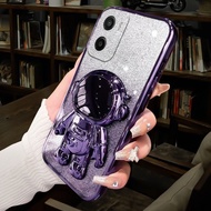 Phone Case for Motorola Moto G06 Power Back Cover Translucency Plating Soft Silicone Cute Astronaut 