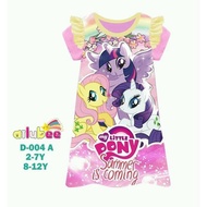 LITTLE PONY BAJU TIDUR / PIYAMA DASTER ANAK CEWEK AILUBEE D004 A