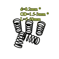 65Mn spring steel compression spring d0.2mm * OD1.5-3mm * L5-50mm strong pressure, return spring, co