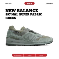 New Balance 997 NAL Super Fabric Green 100% Original Sneakers Casual Men Women Shoes Ori Shoes Men Shoes Women Running Shoes New Balance Original