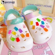 QUENNA 10/18/20Pcs Candy Bears Shoes Charms DIY Women's Charms Designer Hole Shoe Clips Charm Pines 